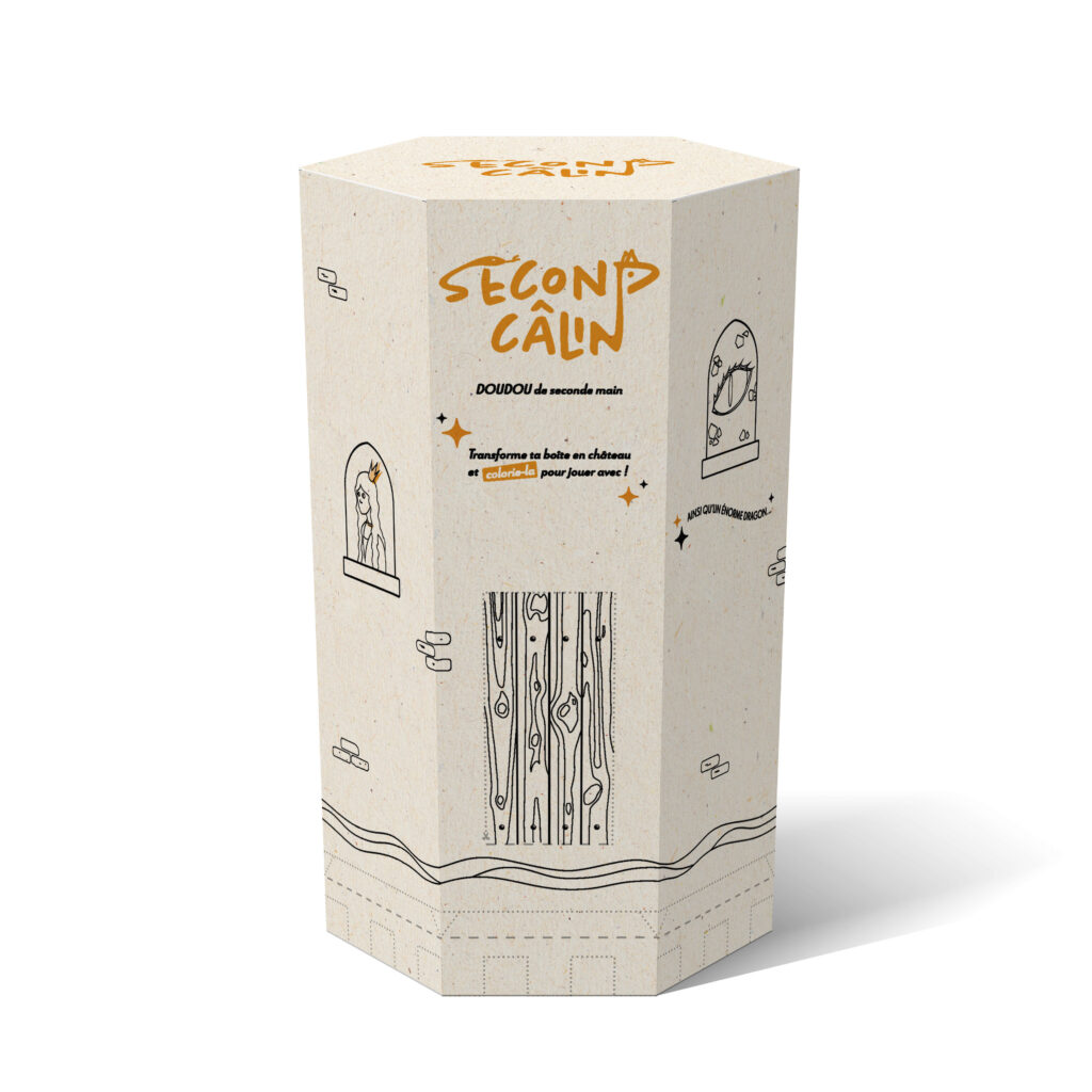 Packaging héxagonal pour une peluche