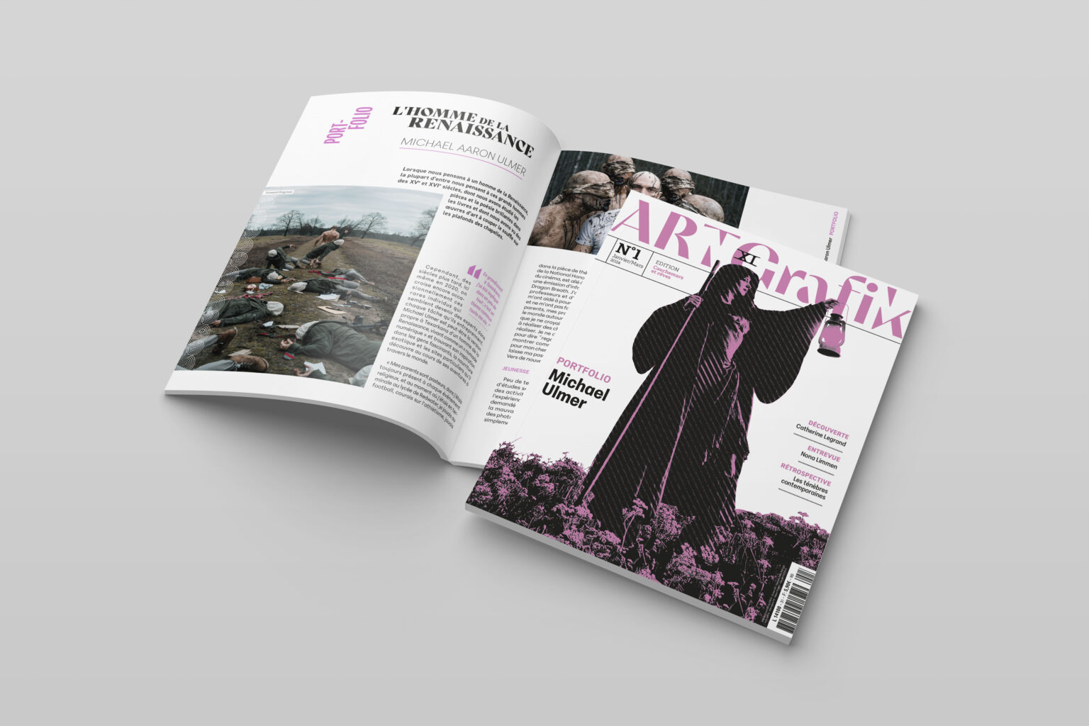 Reveue Artgrafik ouverte plus couverture.