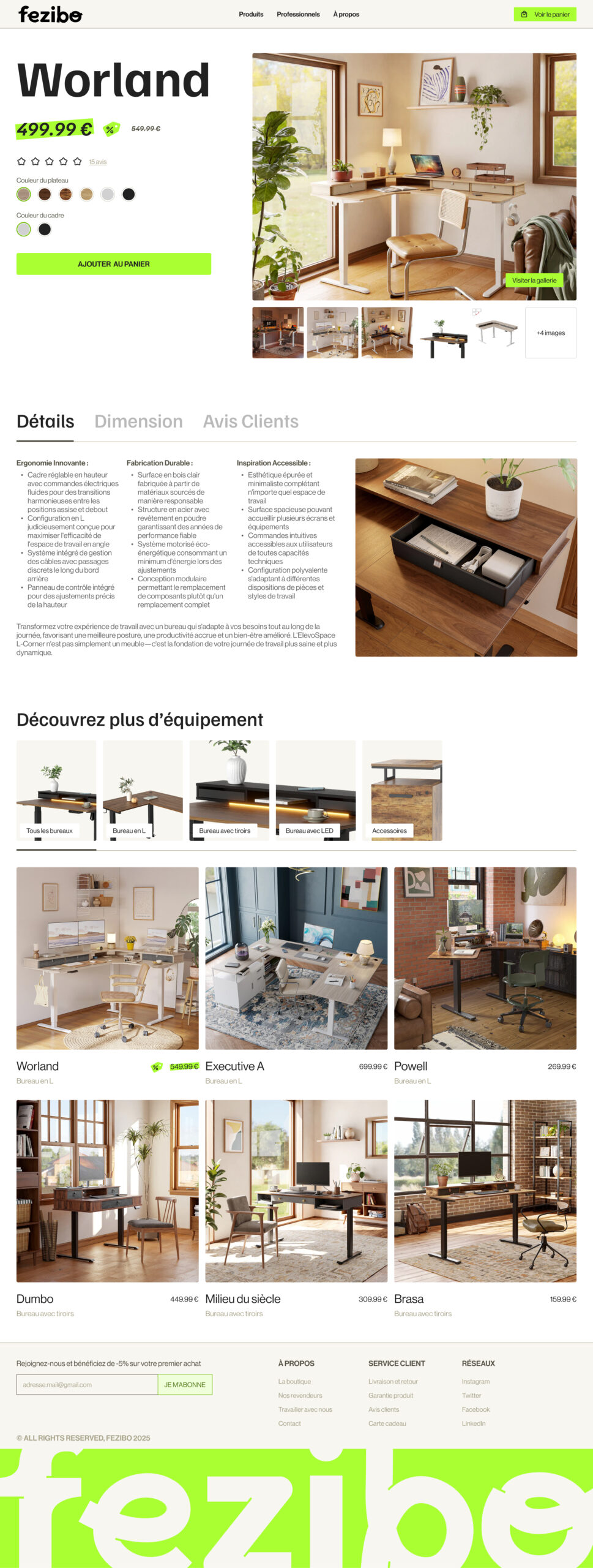 Product page